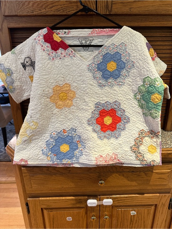 Double Down Vintage Tops - Double Down Vintage Quilt Top